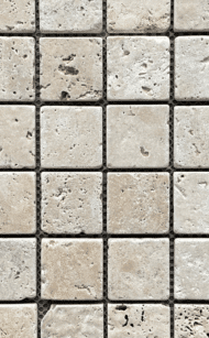 Zbliżenie na Mozaika trawertynowa Classic 30,5x30,5 cm, grubość 1 cm