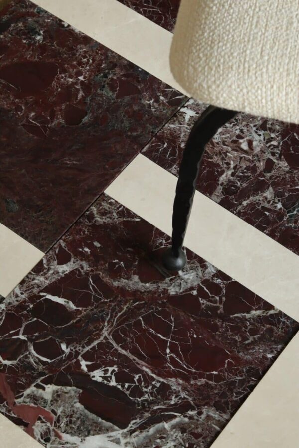 Marmur ROSSO LEVANTO płytki 30,5x30,5x1 cm szlifowane