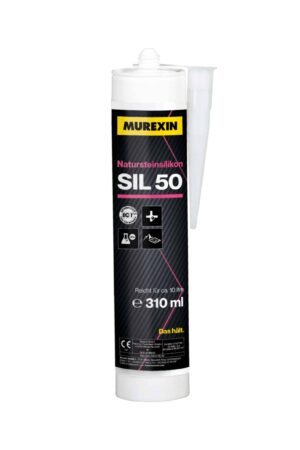 Silikon MUREXIN SIL 50 do uszczelniania kamienia naturalnego – bezpieczny dla marmuru, odporny na warunki atmosferyczne