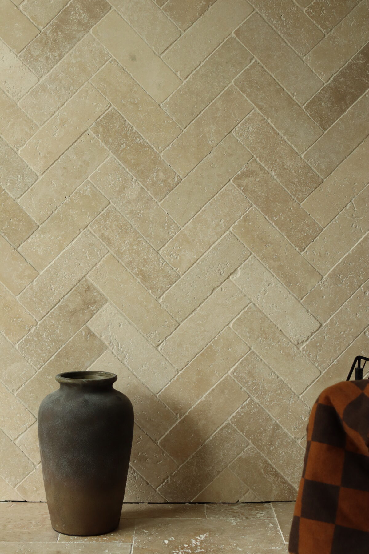 Trawertyn LIGHT PREMIUM płytki 30,5x10x1 cm szlifowane - obrazek 3