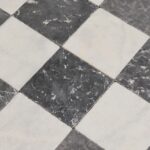 Marmur Alexander Black szachownica 30,5×30,5×1 cm antykowana