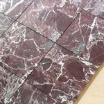 Marmur ROSSO LEVANTO płytki 20,3×20,3×1 cm szlifowane